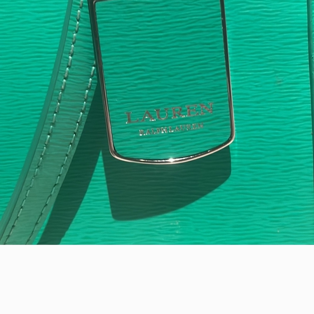 Lauren Ralph Lauren Green and Silver Tote Bag with Modern Design - Picture 10 of 13
